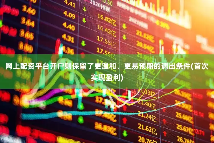 网上配资平台开户则保留了更温和、更易预期的调出条件(首次实现盈利)