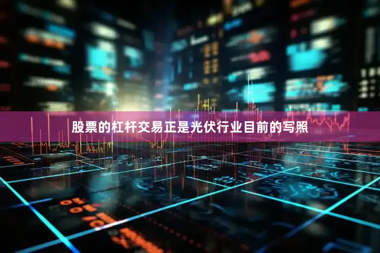 股票的杠杆交易正是光伏行业目前的写照